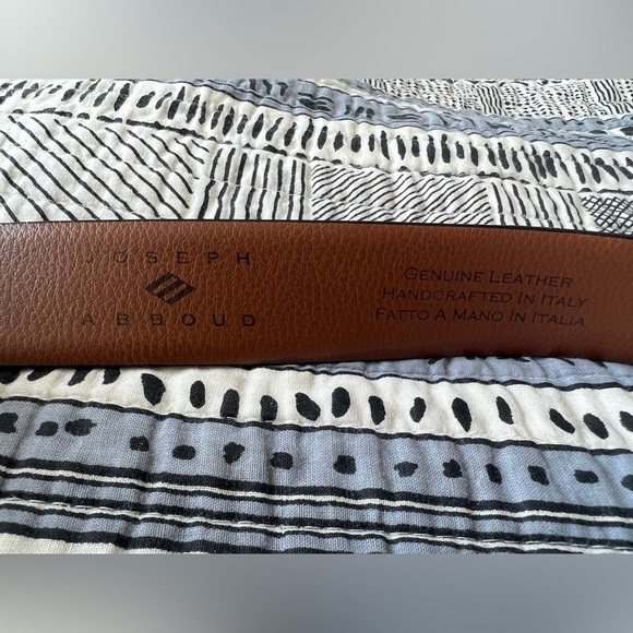 Joseph Abboud Men's Black Genuine Leather Belt Size 34 Formal Business Office - Picture 4 of 8